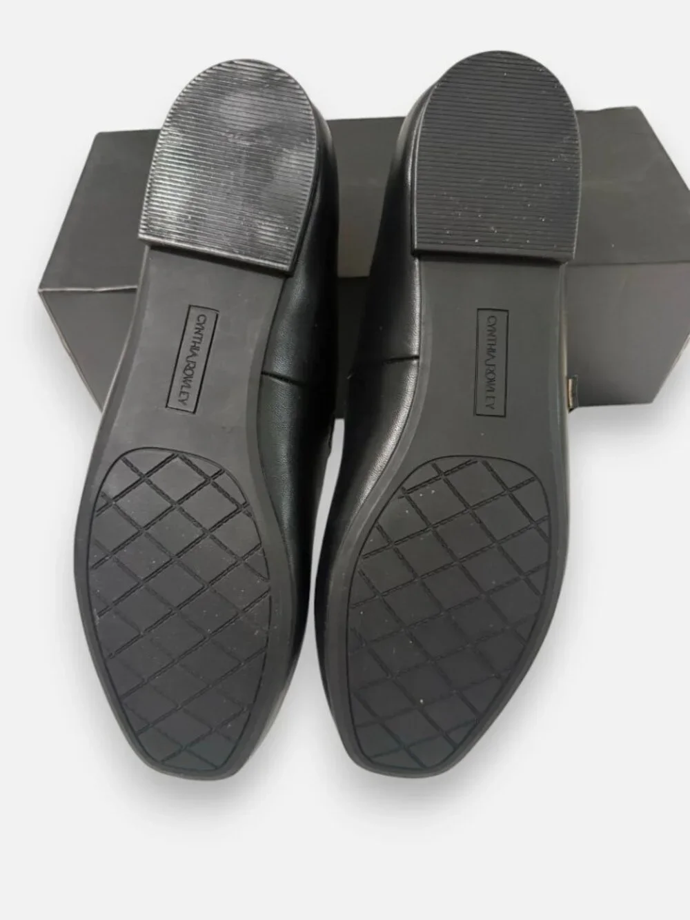 Cynthia Rowley Sawyer Black Leather Mary Jane Shoes Size 10 ~ NIB